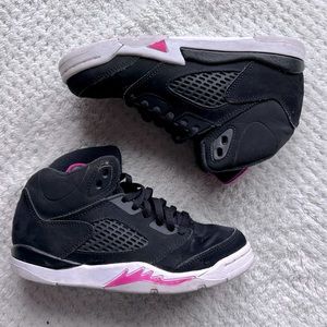Nike Air Jordan 5 Retro GP Black Deadly Pink size 1Y